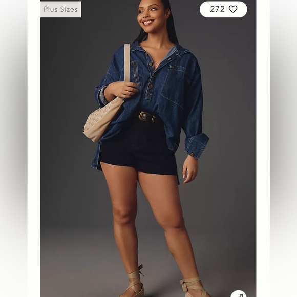 PILCRO HALF BUTTON TUNIC SHIRT SZ 3X - Picture 7 of 10